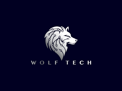 Wolf Logo agency alcon logo america branding company emblem flight freedom graphic design heraldic illustration luxury outdoor tech ui ux vector wolf design wolf logo for sale