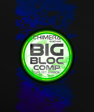 BIG BLOC COMP Commission brand coherency branding climbing centre commercial graphics graphic design illustrator logo design typography