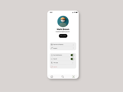 User Profile dailyui ui