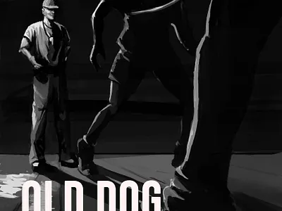 Old Dog, New Tricks Book Cover art awesome book cover book illustration concept digital art illustration