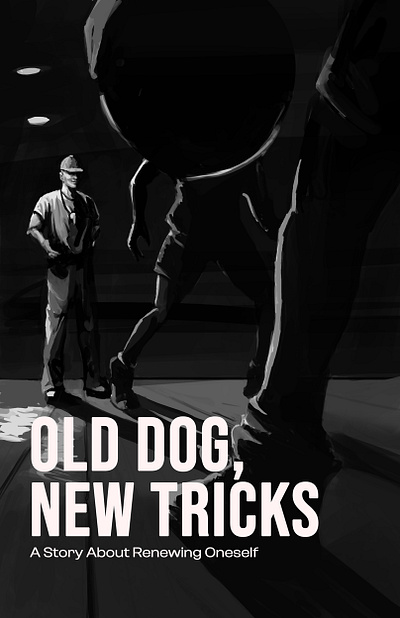 Old Dog, New Tricks Book Cover art awesome book cover book illustration concept digital art illustration