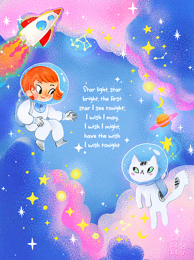 Stars journey childrens illustration illustration personal work space stars travel