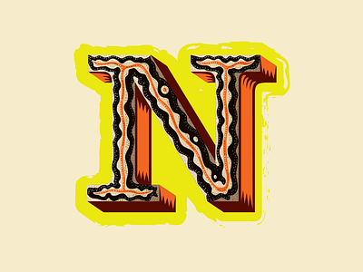 36 Days of Type — N for Newt 36 days of type animal alphabet branding design drawing icon illustration letter n lettering logo logos newt orange reptiles typography vector