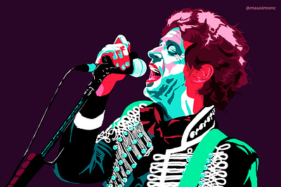 cerati artwork character characterdesign design digital 2d digital art digitalillustration illustration music music player pixel