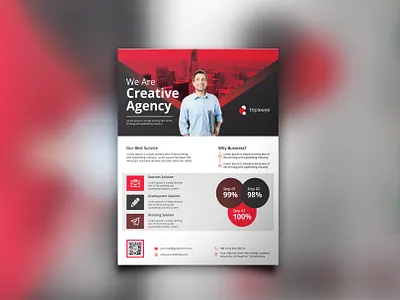 Corporate flyer bill board businesscard flyer logo rollup