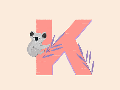 Koala - 36 Days of Type 36daysoftype animal australia bear cute design illustration illustrator koala national park photoshop travel visual wacom