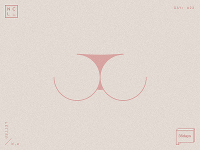 Letter W 36days w 36daysoftype ass pink