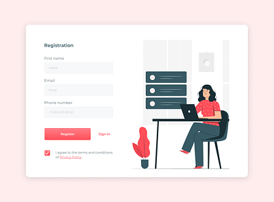 Registration form account design popup registration registration form sing up ui ux ux ui web