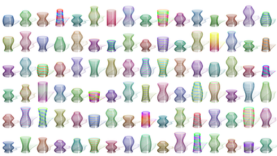 Generative Glassware generative javascript procedural tinycode