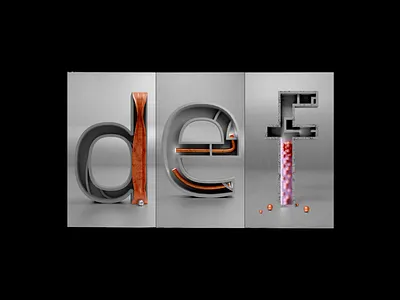 D - E - F #36daysoftype 36dayoftype 3d 3d art abstract art art direction blender color design lachute letter lettering letters orange photoshop texture typogaphy