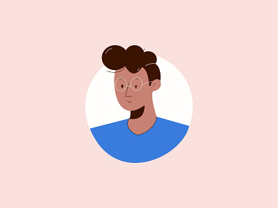 Portrait design dribbble figma illustration minimal vector