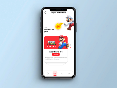 Game ui design 2 adobe xd app branding design mario bros mobile moblieapp