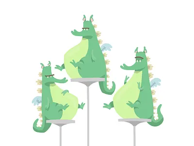 Dragons cartoon character dragon fantasy illustration