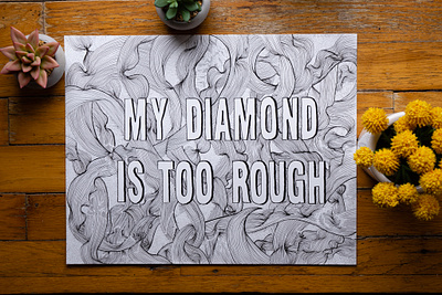 My Diamond Is Too Rough line my diamond is too rough palkev pen pen and ink sketchbook song lyrics