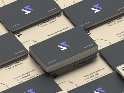 Personal branding · JF Designer brand card card design jf logo presentation visual identity