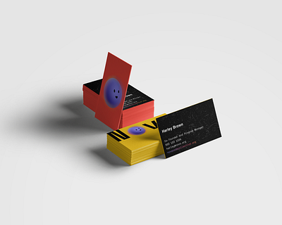 Playful business cards anthropomorphic branding businesscard design illustration nonprofits nova planet space