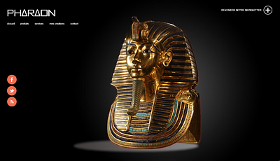 BUSTE PHARAON ---[Landing-page] 2020 adobe xd buste designer digital art egypt landing page oasis pharaoh pharaon site builder site design site web statue ui ux wordpress design wordpress theme égypte