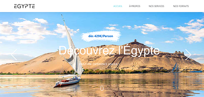 SITE TRAVEL EGYPT ! 2020 adobe xd agence de voyage designer digital art egypt giza le nil luxor pyramid site builder site design site web summer travel travel agency ui ux vacation voyage