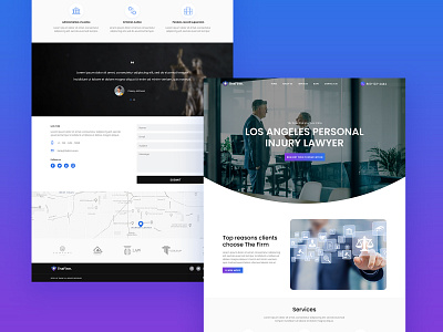 Law Firm Website Design branding design logo mobile typography ui ux web