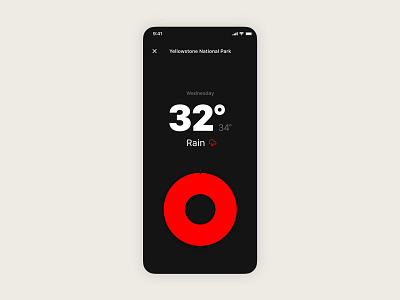 Weather app — Detailed forecast view app design app ui branding dark mode dark ui ios ios app ios app design product design uiux weather weather app