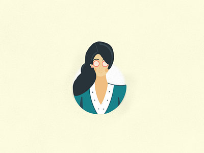 Business Woman app design art business card circle clean finance flat flat design illustration modern money profile profile card simple texture ui woman women