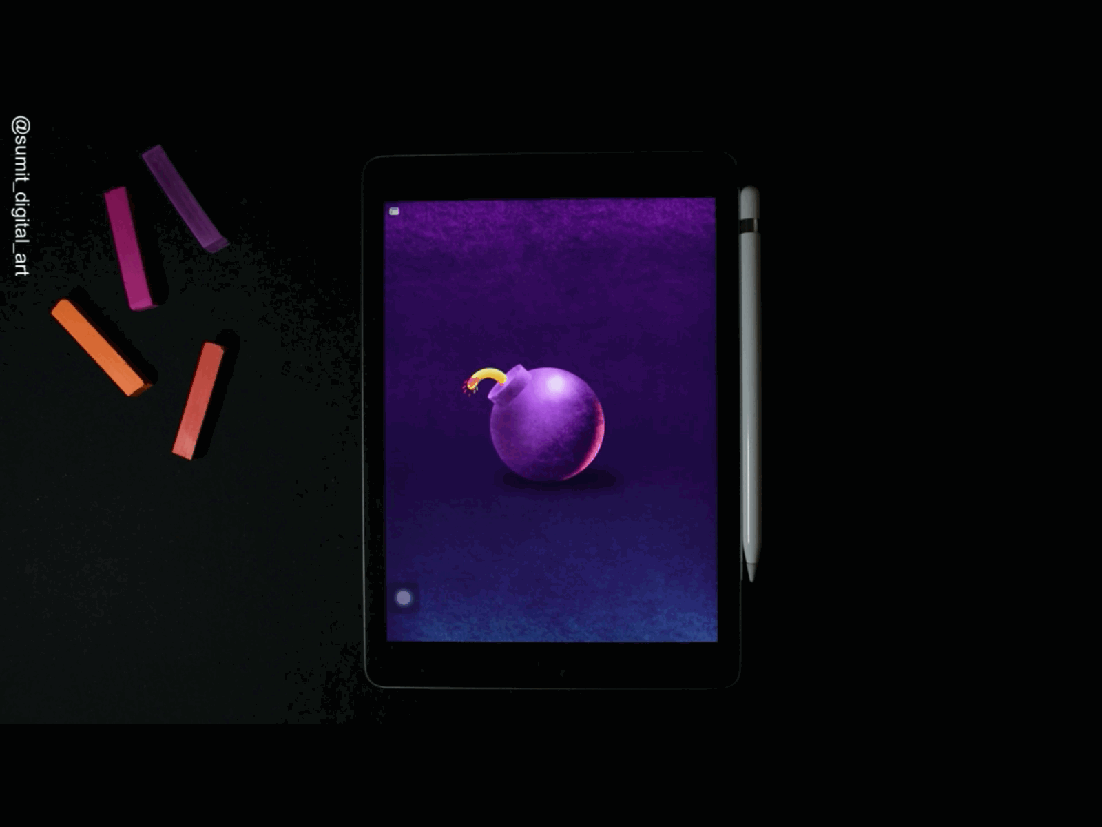 Bomb 💣💥 animation in iPad pro | procreate 2danimation animation bomb digitalillustration flatillustration howtocreate illustration ipadpro procreate5 procreateanimation