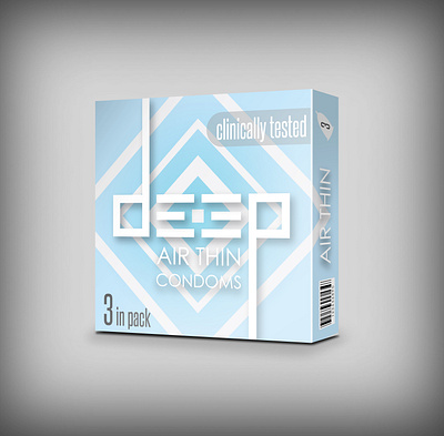 deep - Condoms Package Design air brand brand identity branding condom condoms deep design pack package package design packaging packaging design thin