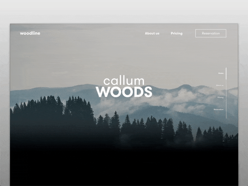 Callum Woods - Parallax adobe adobexd adobexduikit animation app design dribbble effect minimal parallax ui uiux ux web white