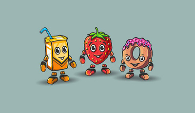 Fruits Characters cartoon character character character design characterdesign digital art dribbble fruit illustration fruit logo fruits character illustration procreate app