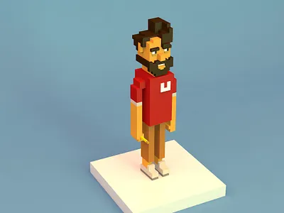 C4D practice 01 3d c4d character illustration man