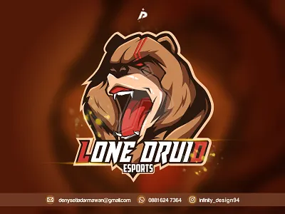 Lone Druid dribbble animation branding design esport logodesign logogaming illustration illustrator logo sketching drawing digitalart vector