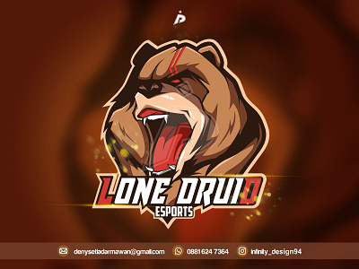 Lone Druid dribbble animation branding design esport logodesign logogaming illustration illustrator logo sketching drawing digitalart vector