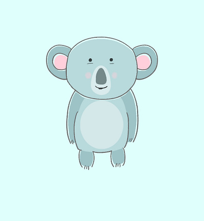 father style3 art character cute design digital painting digitalart koala photoshop