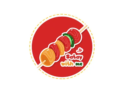 Satay with me brand design branding logo logo design