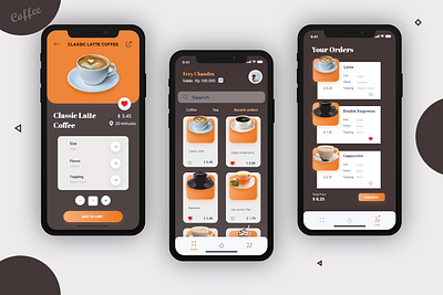 Coffee App Exploration adobe xd app coffeeshop design figma ui