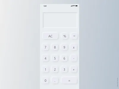 DailyUI #004 calculator dailyui dailyuichallenge design ui