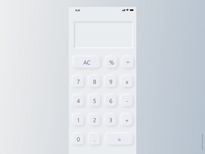 DailyUI #004 calculator dailyui dailyuichallenge design ui