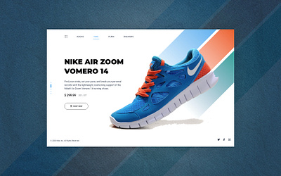 Nike Shop - Landing Page design ui ux web