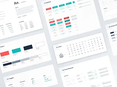 Design System | Style Guide app design branding buttons color component library design language design system flat forms grid layout guidelines icons interface library style guide typogaphy ui webdesign wireframe