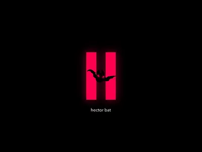 Hector Bat Rebrand art bat clash royale color design lettering logo design logo designs pink