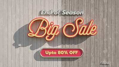 Big Sale Banner art director cinema 4d cinema4d concept art illustration octane octanerender realistic visual art