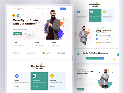 Agency Web Design design home page landing landing page ui web web design web page web site webdesign website website design