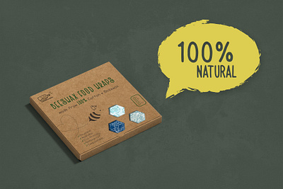 Beeswax food wrap - Clever Changes branding design packaging packaging design