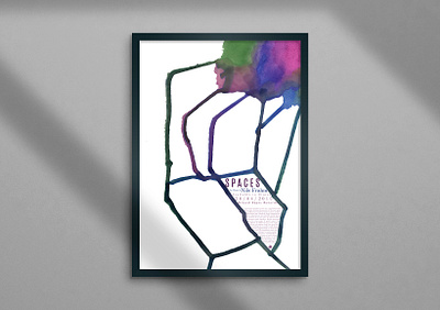 Spaces design ink poster