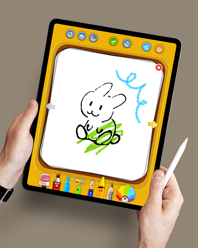 Sketch game for kids game design kids app ui