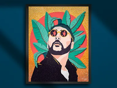 Professional art digital art drawing flat design graphic illustration poster print vector