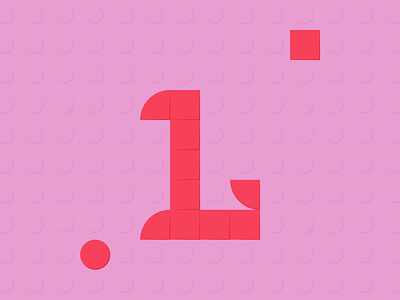 36 days of Type / L 36daysoftype 36daysoftype12 brick coral dots graphic design lego lettering love lovely pink red stud tiles type typography vector yummi