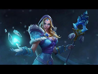 Crystal Maiden loading animation animation crystal maiden design dota dota 2 dota2 game art loading animation loading game motion motion design motion graphic motion graphics motiongraphics rylai video video game video games videogame videogames