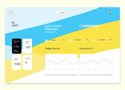 Personalized Health Tracker adobe indesign design health health tracker indesign track ui uiux web app design