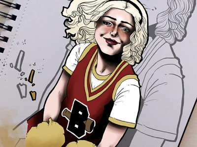 Sabrina as cheerleader archiecomics caos caosnetflix chillingadventuresofsabrina netflix sabrinaspellman
